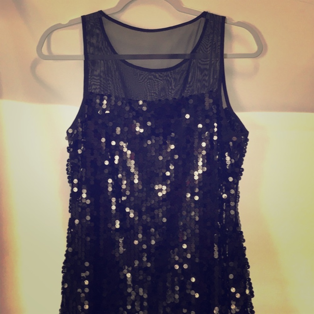 Black Sequin Dress